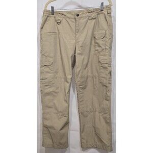 5.11 Tactical Series Pants Mens 14x28 Khaki Ripstop Cargo Utility Workwear 64360
